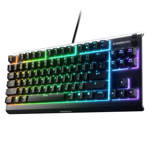 SteelSeries Apex 3 TKL RGB Gaming Keyboard – Tenkeyless Compact Form Factor